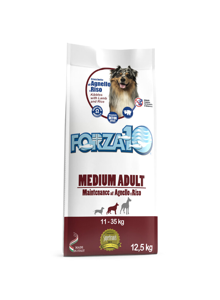 FORZA 10 Medium Adult Maintenance Agnello e Riso 12,5kg - cane - in esaurim.