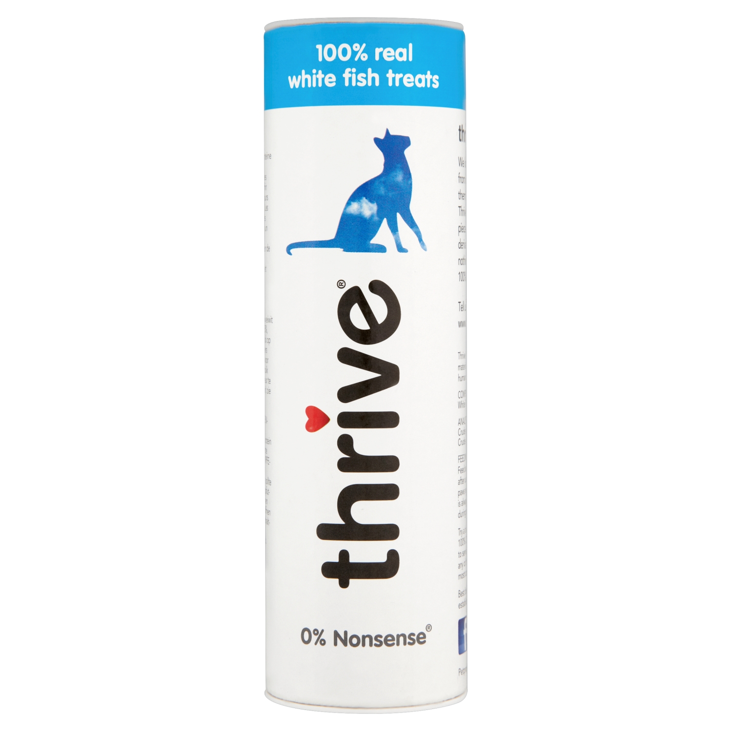 100% WHITE FISH 15g Thrive Cats Treats (TCFSC)