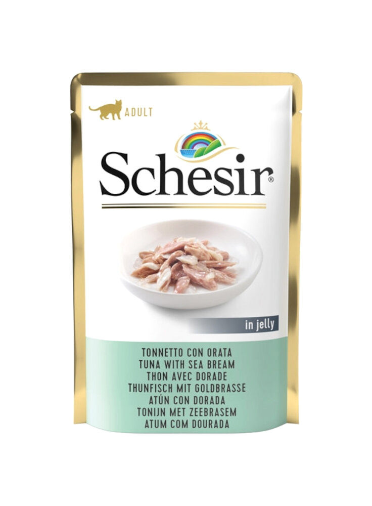COD.1070112 SCHESIR CAT TONNO ORATA 85g Busta - in esaurim.