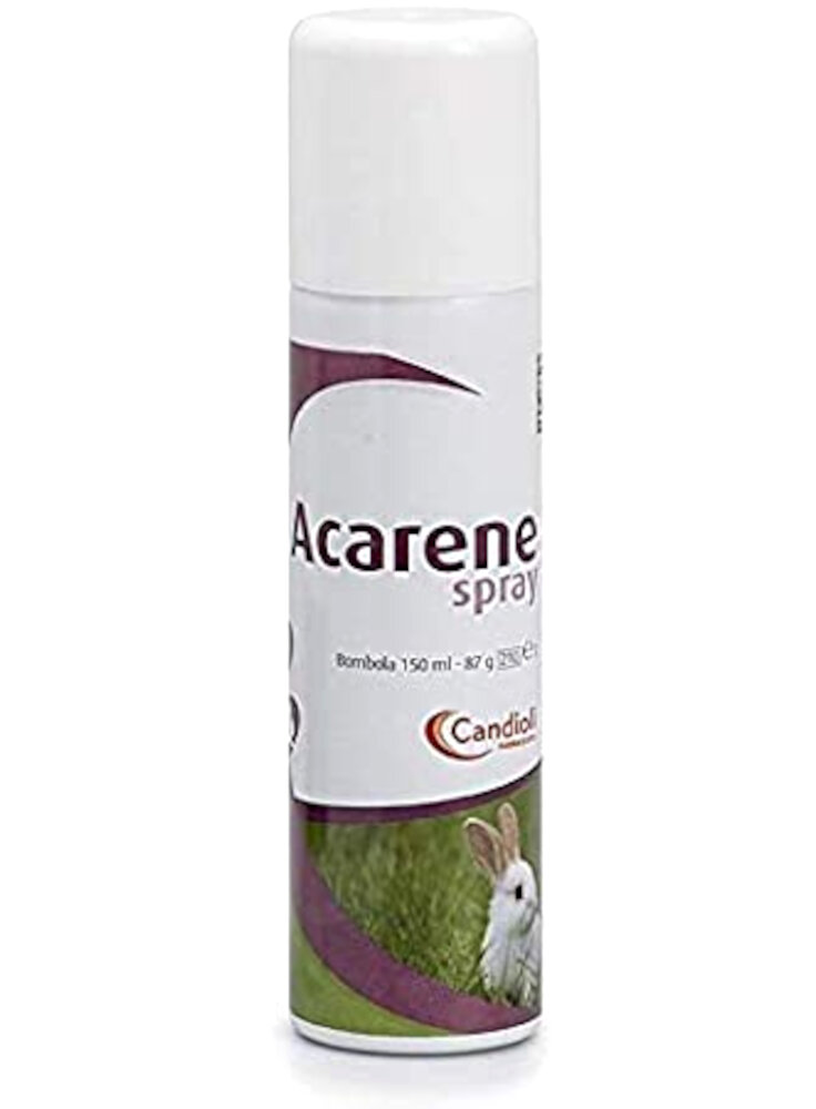 Acarene spray con estensione d'uso ai conigli Bombola spray da 150 ml 