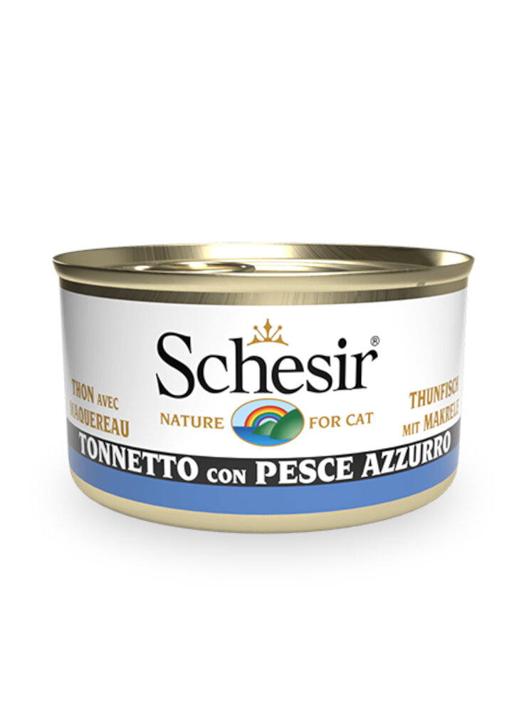 COD.1074281 SCHESIR CAT TONNO PESCE AZZURRO 85g - in esaurim.