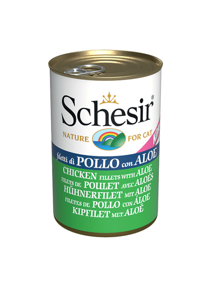 COD.1064631 SCHESIR CAT LATTINA KITTEN POLLO ALOE 140g