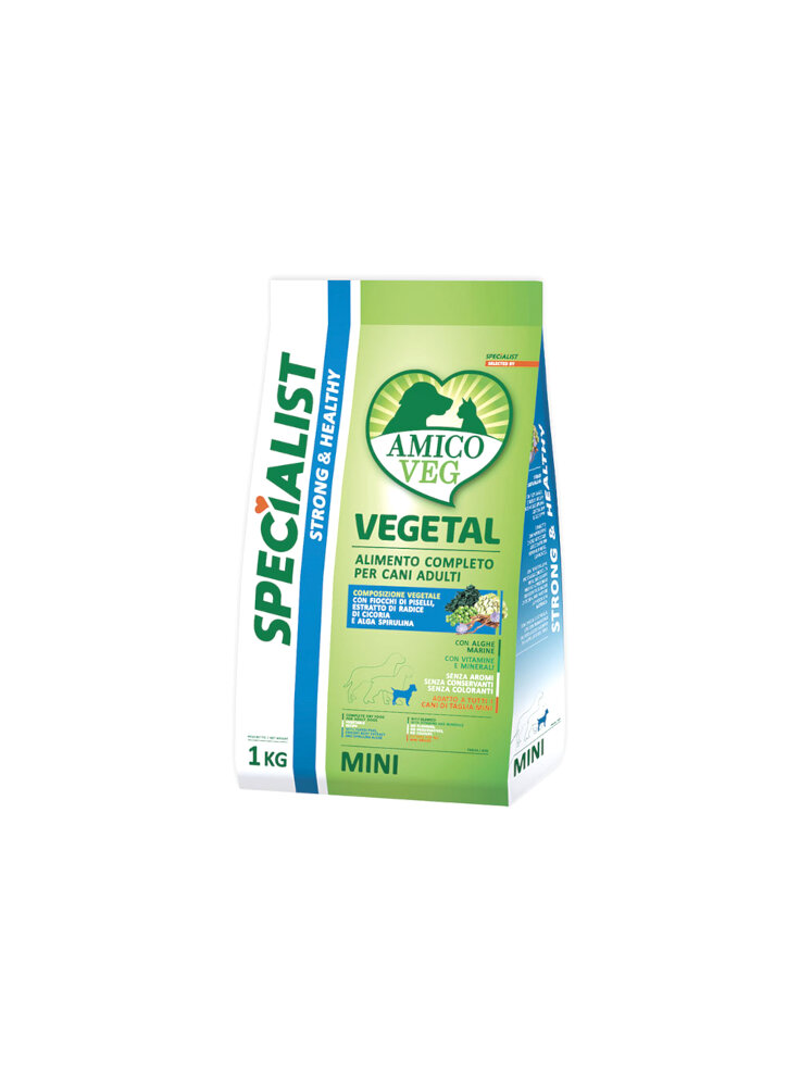 AMICO VEG ADULT MINI STRONG & HEALTHY Piselli e Alghe 1Kg - Linea Specialist