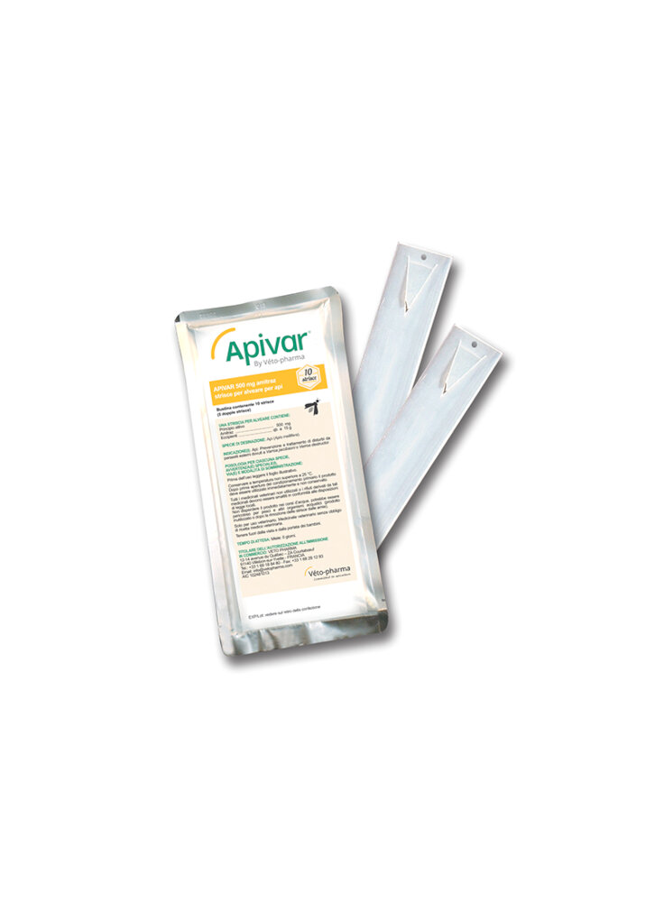 APIVAR 500mg amitraz - 10 strisce 