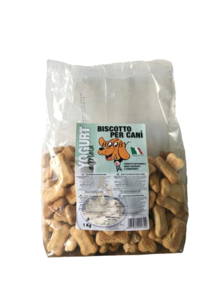 BISCOTTI OSSO STANDARD BOOBY YOGURT E MELA 1 KG