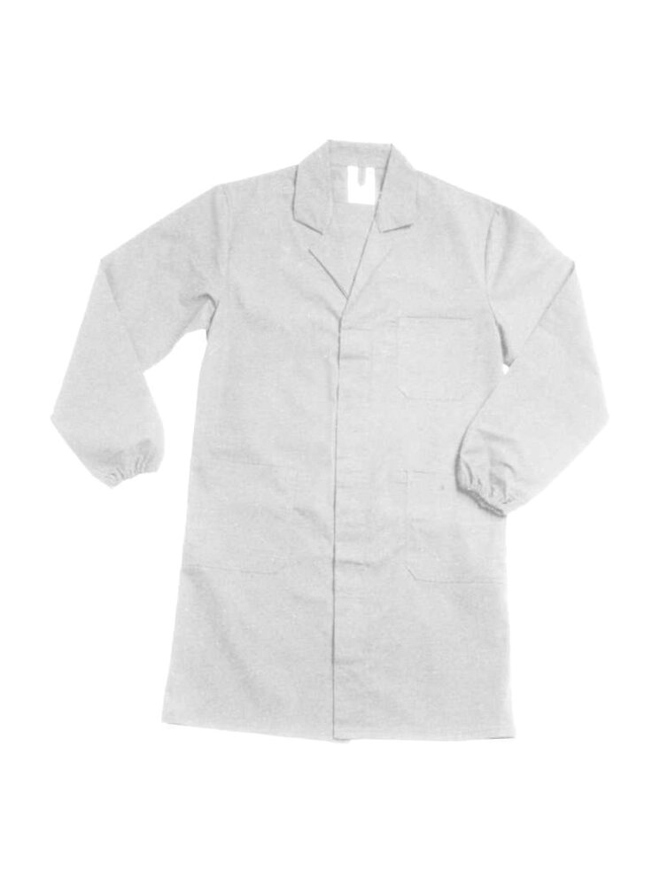 CAMICE BIANCO PLP C/ELASTICO AI POLSI MIS.XL con Cerniera - in esaurim.