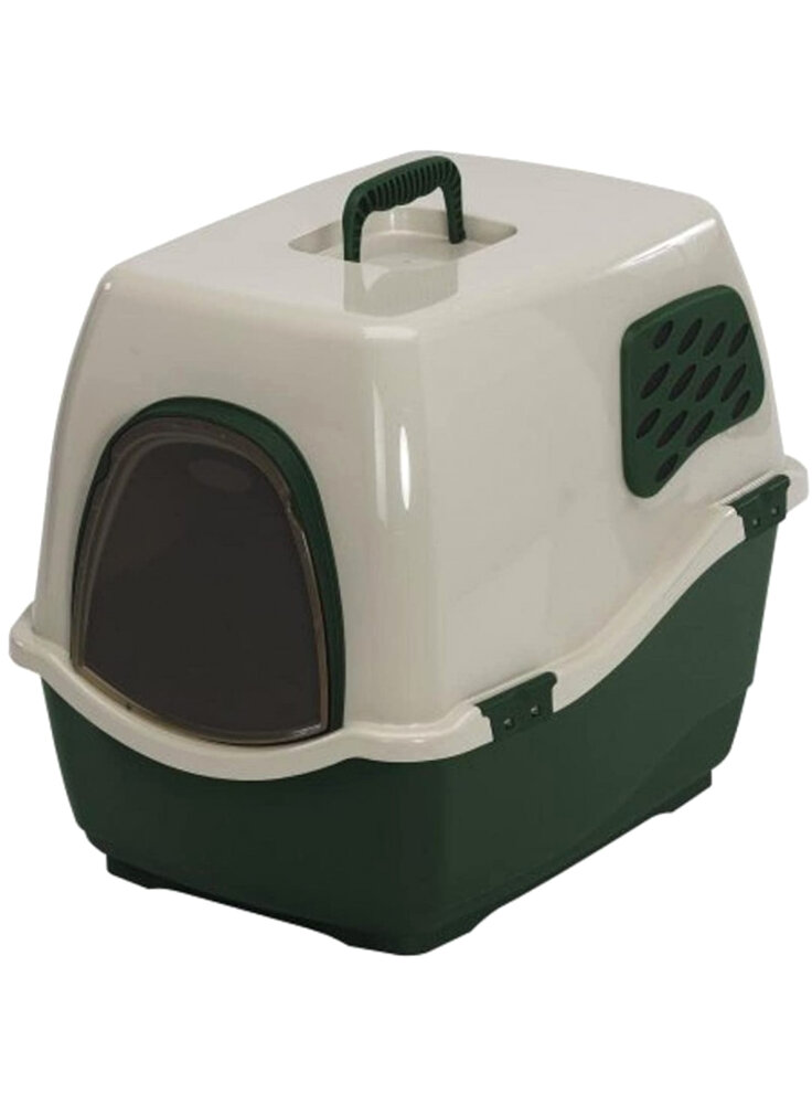 CASSETTA IGIENICA 50x40x42cm chiusa con filtro a carboni attivi BILL 1 F SALVIA toilette per gatto