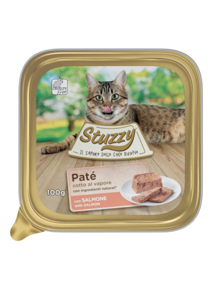 COD.1032026 STUZZY CAT PATE SALMONE 100g