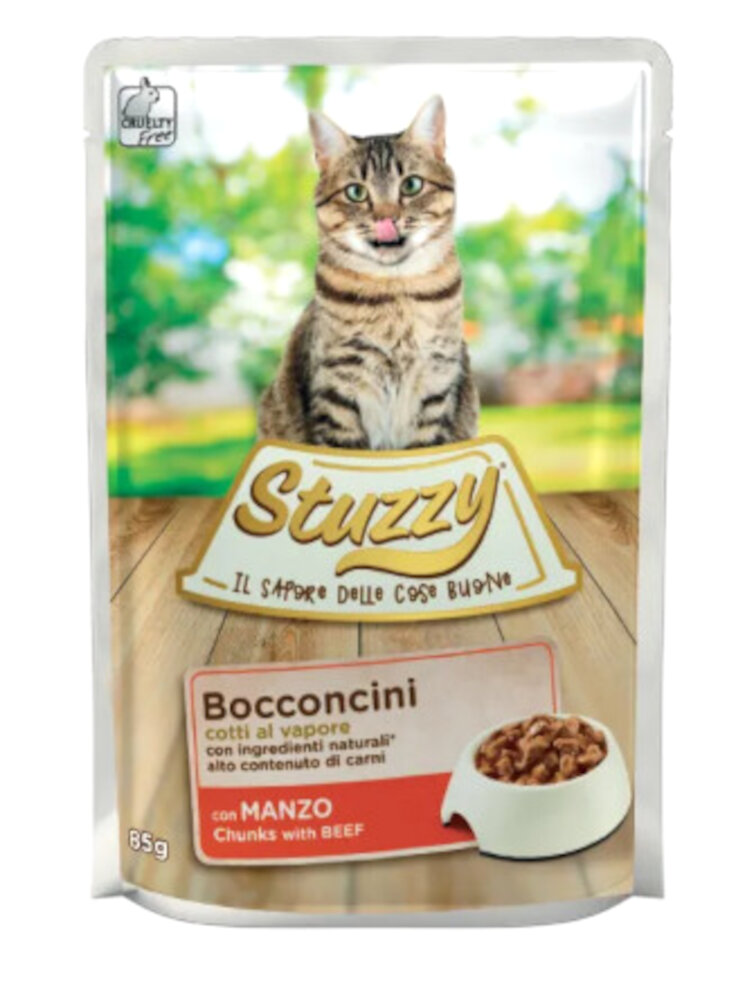 COD.1043002 STUZZYCAT BOCCONCINI MANZO busta 85g