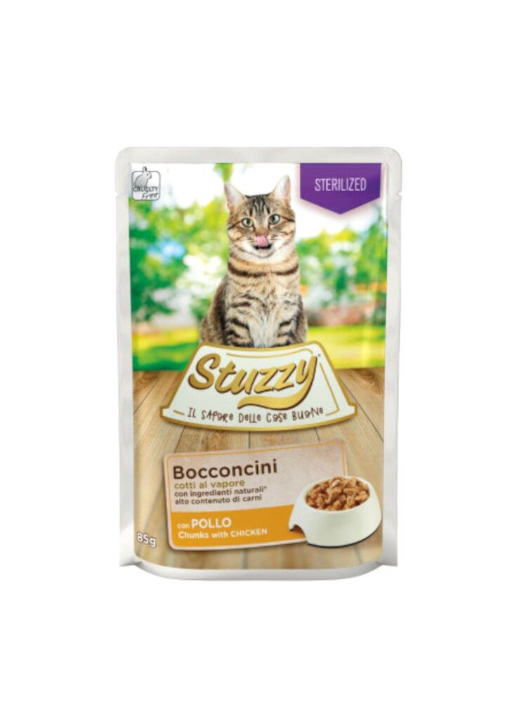 COD.1043059 STUZZYCAT BOCCONCINI STERILIZED POLLO busta 85g