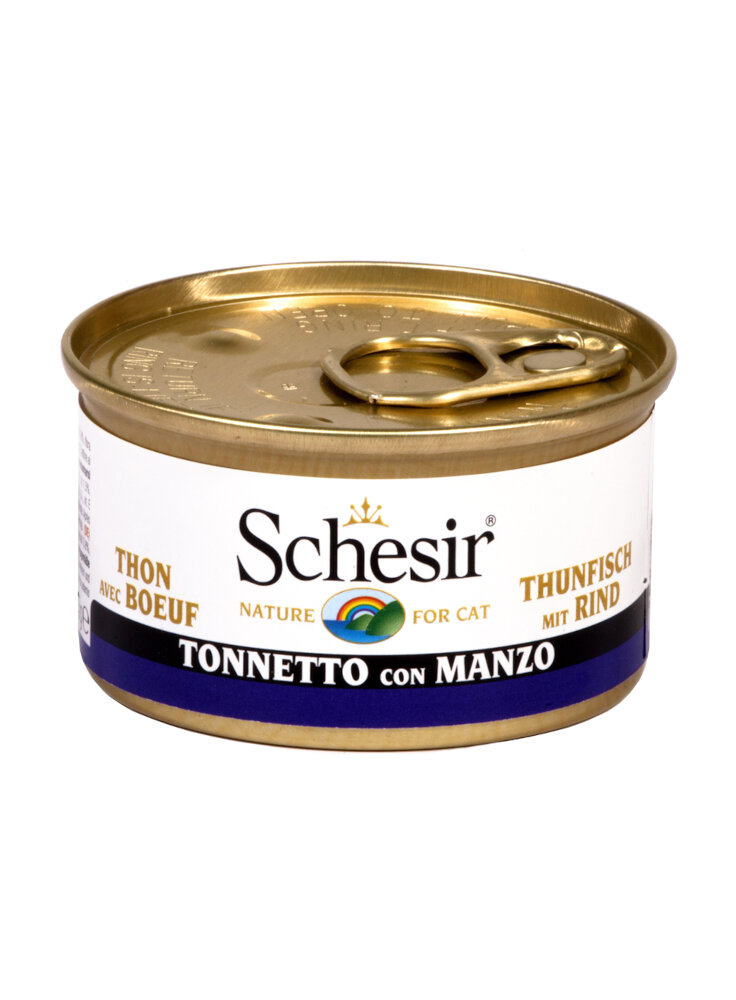 COD.1074016 SCHESIR CAT TONNO MANZO 85g