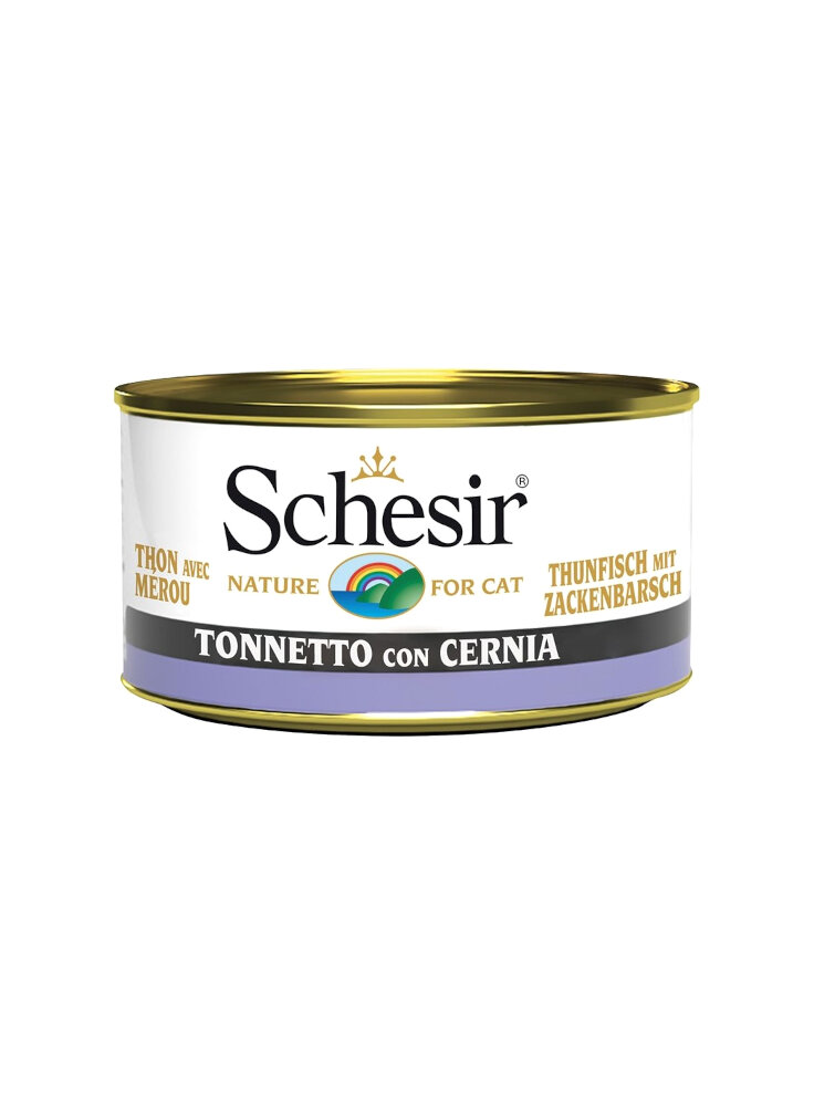 COD.1074270 SCHESIR CAT TONNO CERNIA 85g