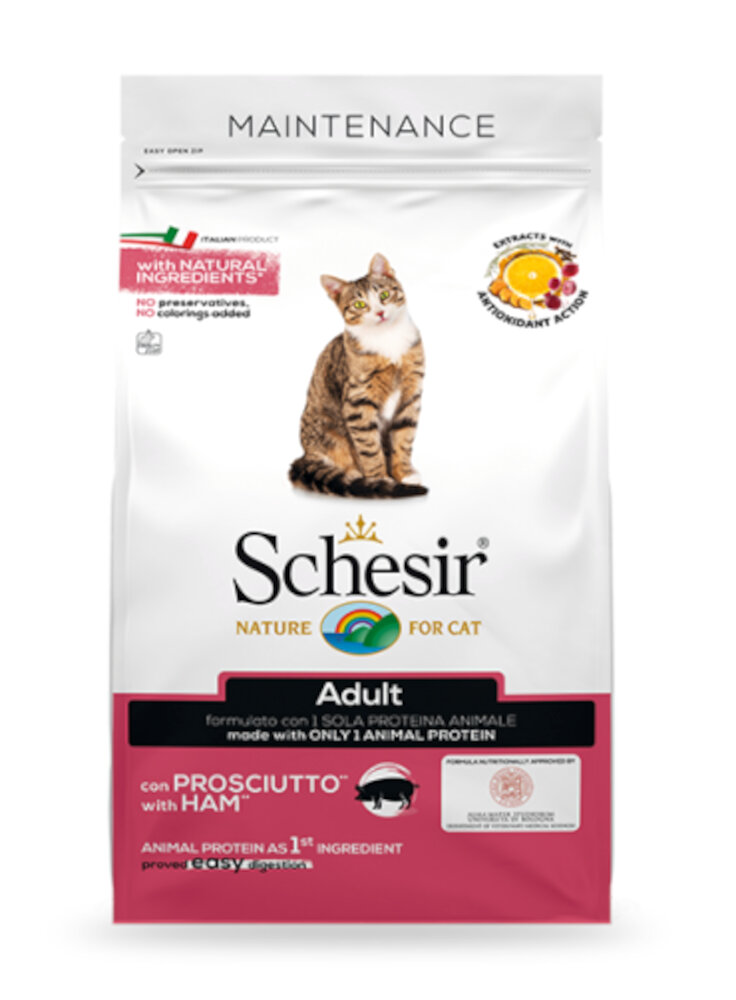 COD.2044740 SCHESIR DRY CAT MAINT. PROSCIUTTO 1,5Kg