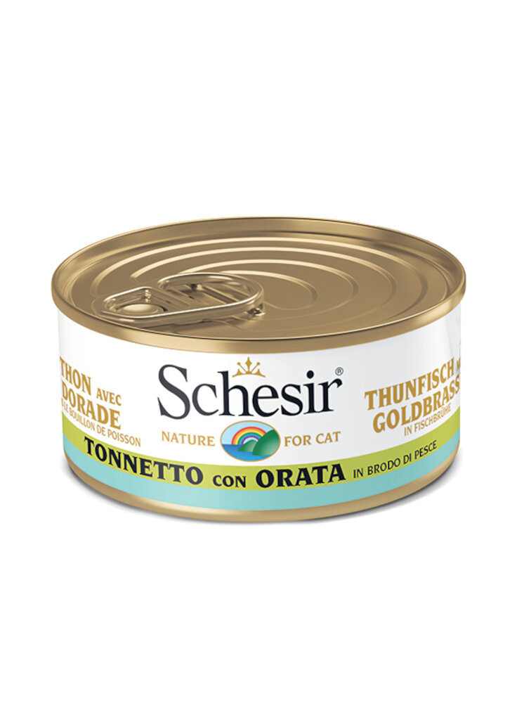 COD.1074521 SCHESIR CAT BRODO TONNO ORATA 70g