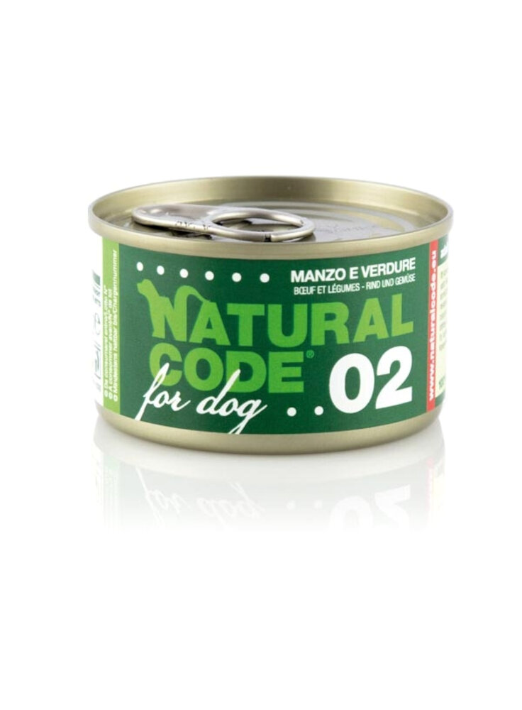 CODE 02 MANZO E VERDURE 90g - DOG