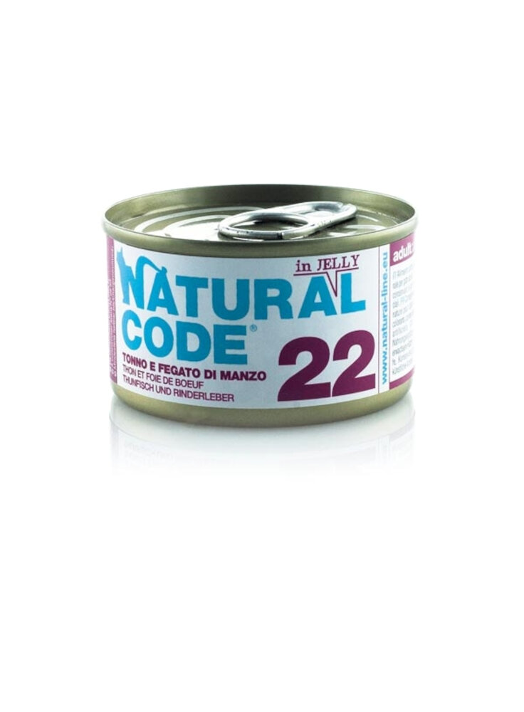 CODE 22 TONNO E FEGATO DI MANZO Jelly 85g lattina - CAT