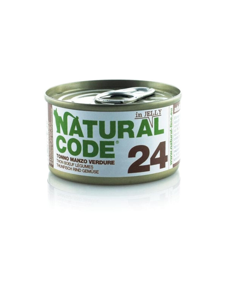 CODE 24 TONNO, MANZO E VERDURE Jelly 85g lattina - CAT