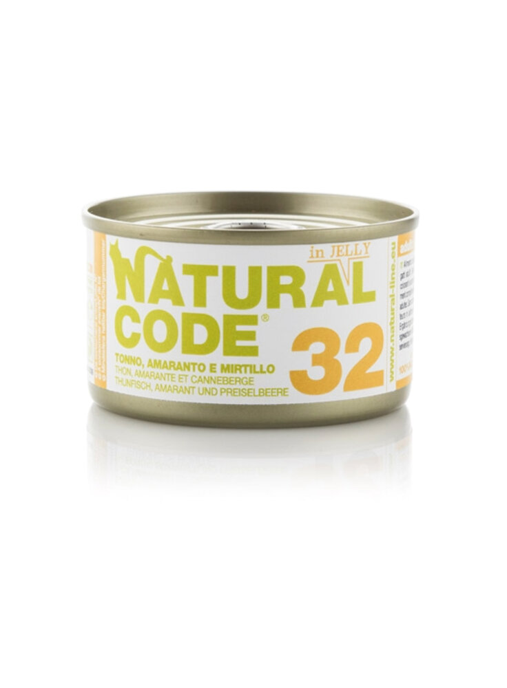 CODE 32 TONNO, AMARANTO E MIRTILLI Jelly 85g lattina - CAT