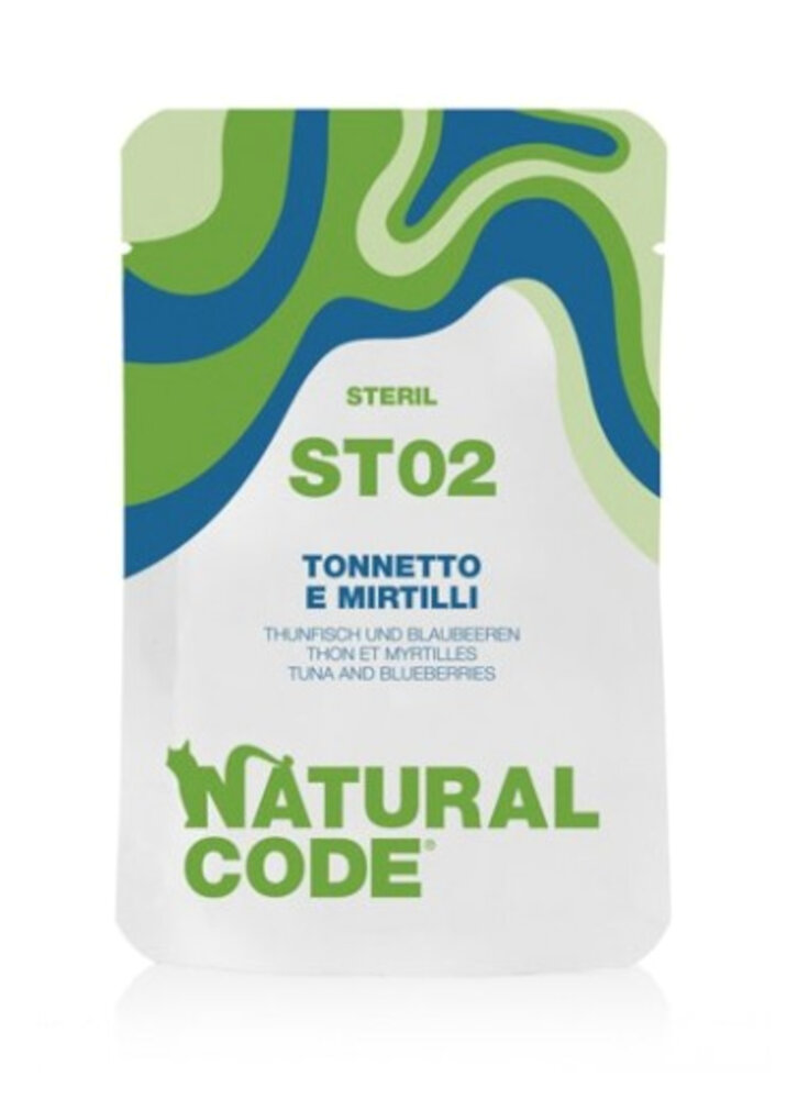 CODE ST02 STERIL 02 TONNETTO E MIRTILLI Busta 70g Specifico - CAT