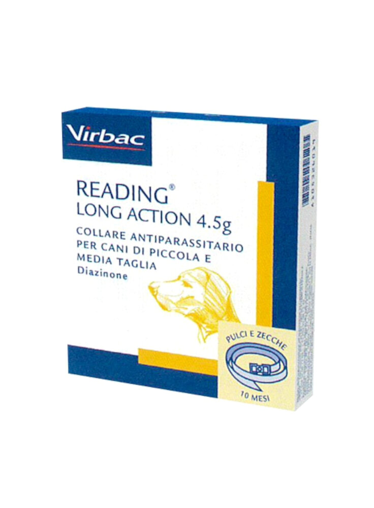 COLLARE READING LONG ACTION 4,5g 50cm - CANE Tg. Piccola/Media - in esaurim.