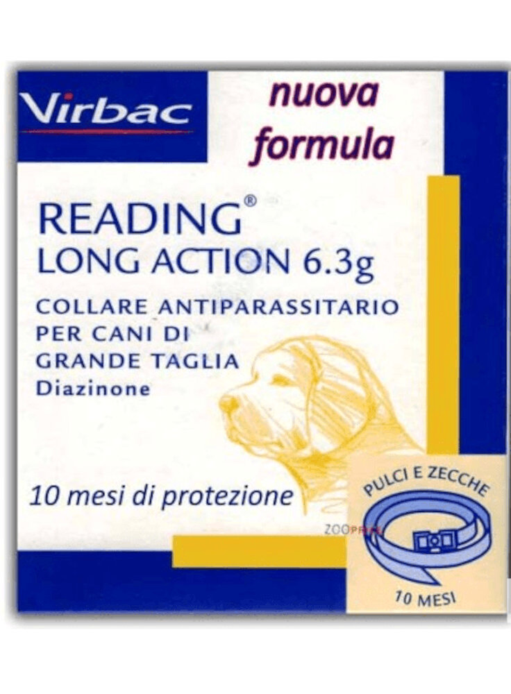 COLLARE READING LONG ACTION 6,3g 70cm - CANE Tg. Grande - in esaurim.