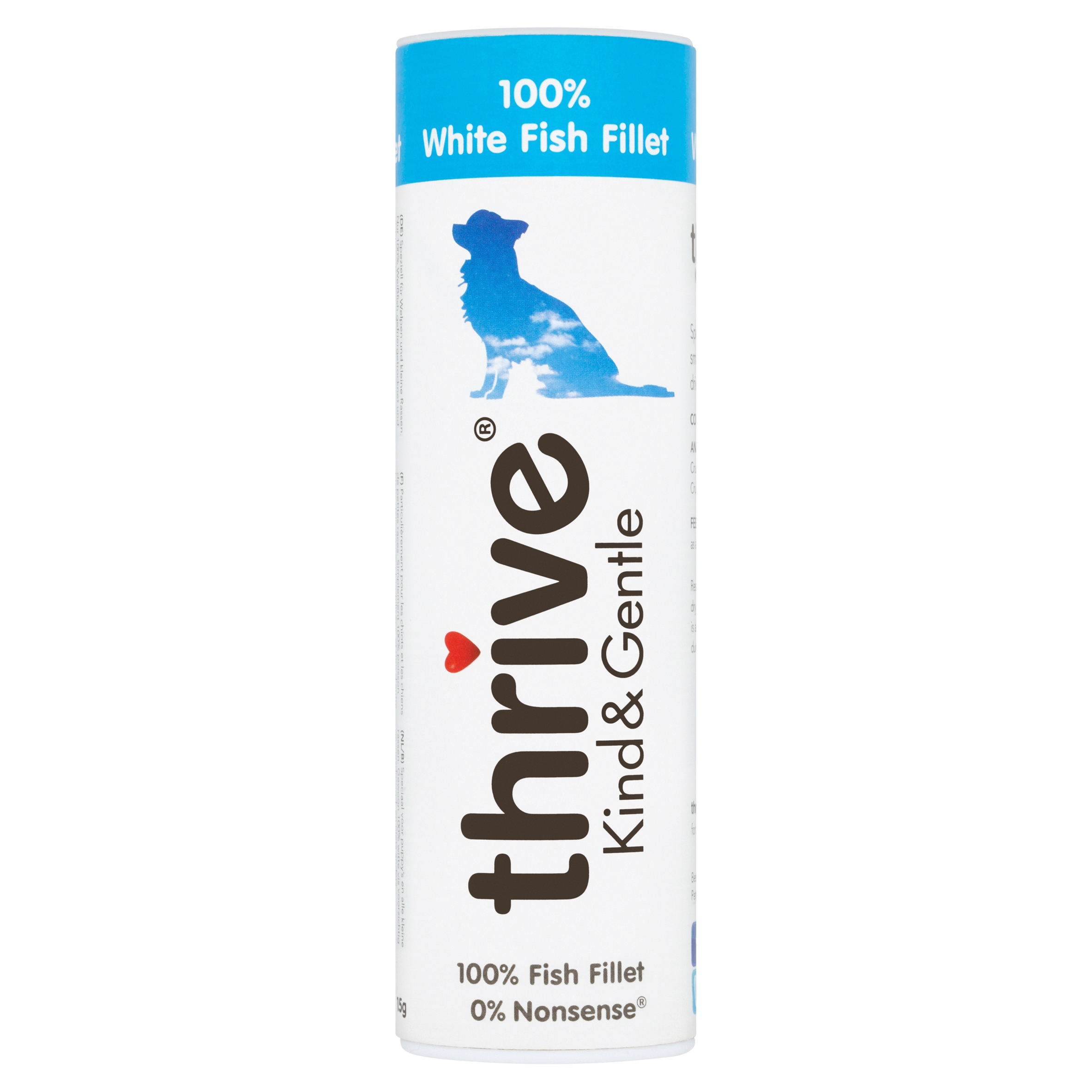 Dogs Kind & Gentle treats 100% WHITE FISH 15g Thrive (TDKGF)