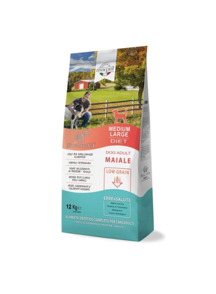 Equilibria Dog Medium Maiale 100% Low Grain
