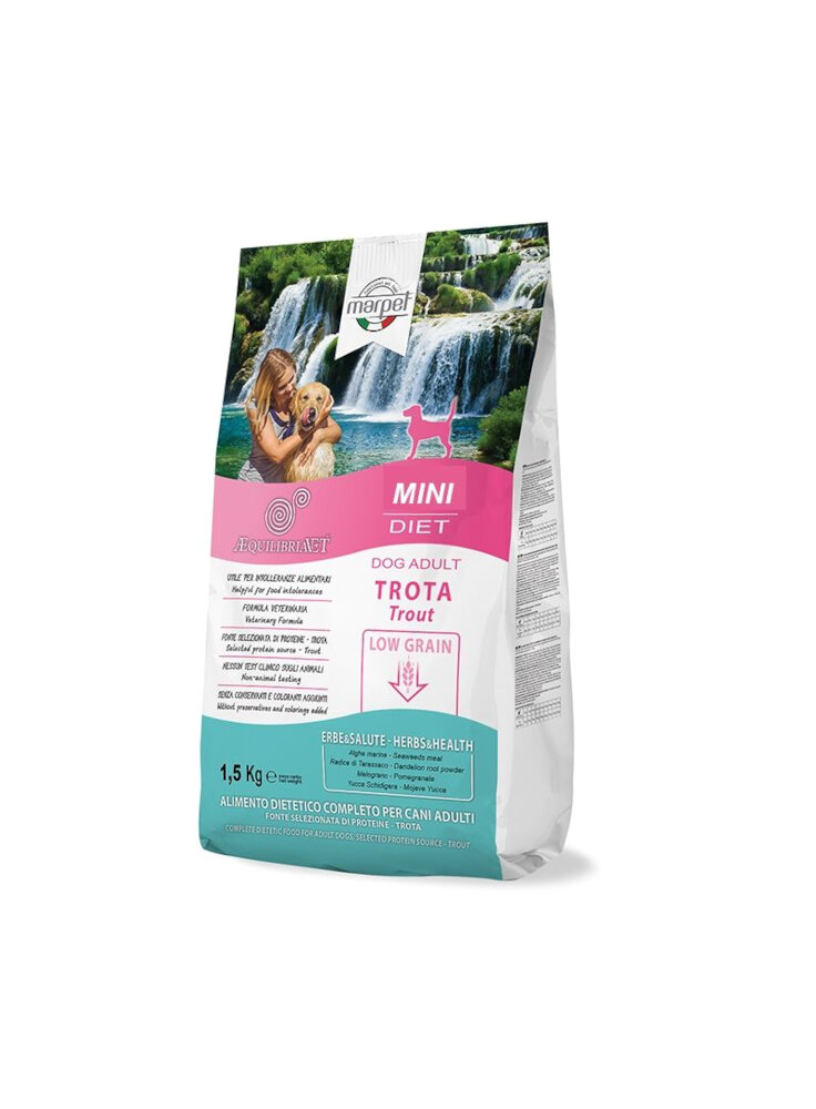 EQUILIBRIA DOG Mini Trota 100% Low Grain 1,5Kg