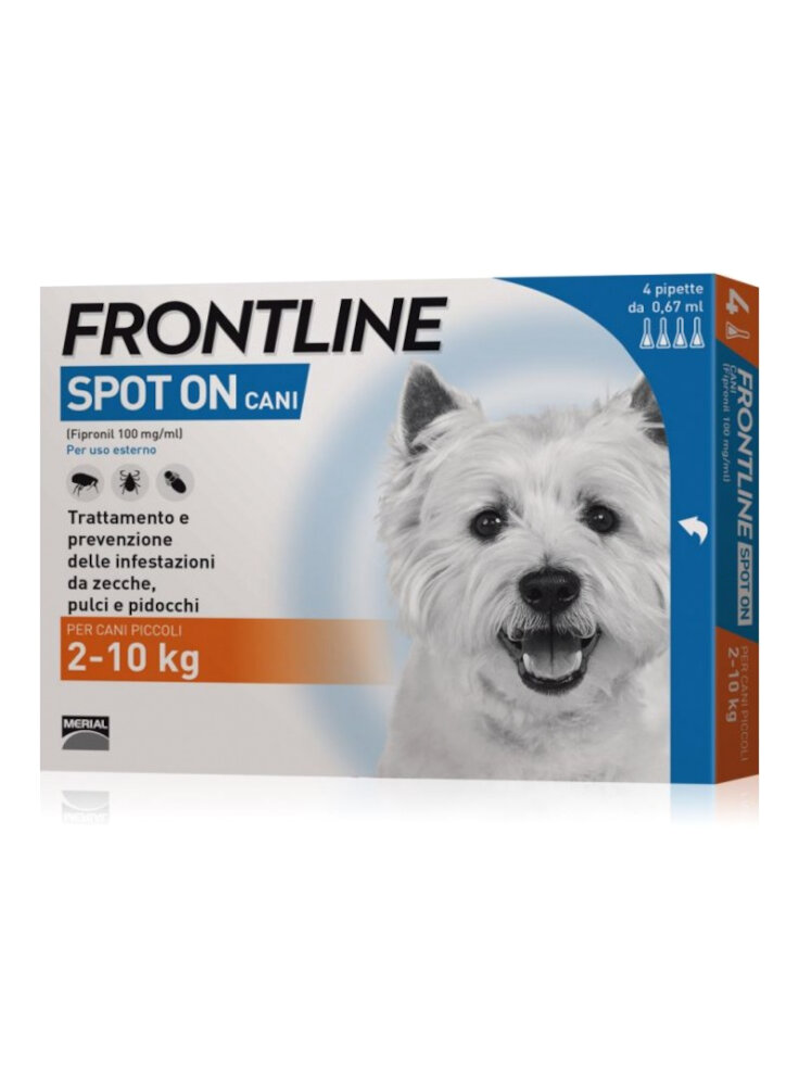 FRONTLINE REGULAR Spot-On Cani Piccoli Tg.S 2-10Kg 4pip 0,67 ml
