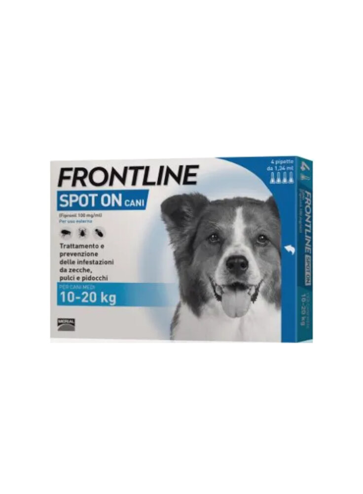 FRONTLINE REGULAR Spot-On Cani Medi Tg.M 10-20Kg 4pip 1,34 ml - in esaurim. (NEW 30530)