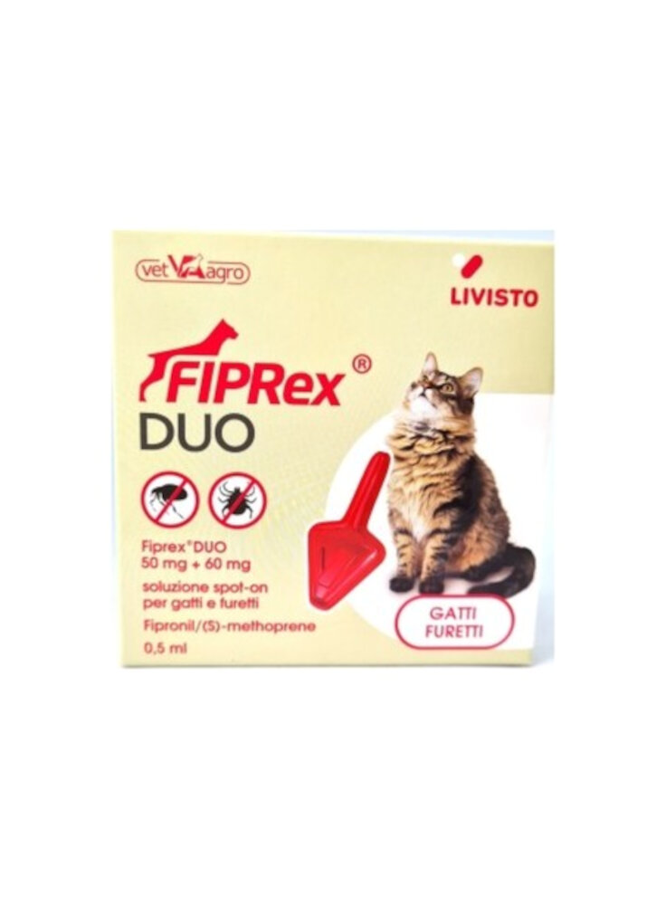 FIPREX DUO GATTI-FURETTI 1pip 50mg+60mg