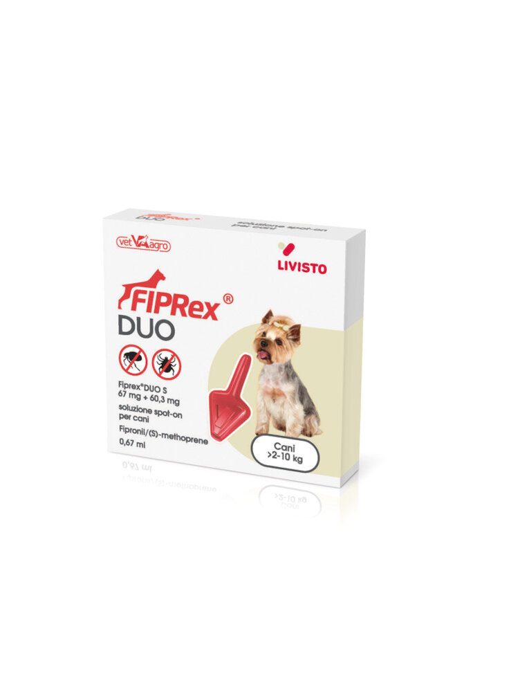 FIPREX DUO cani S (2-10kg) 1pip 0,67ml