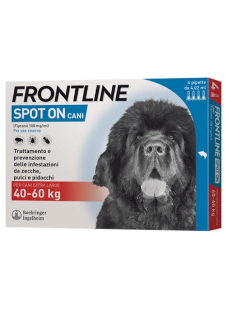 FRONTLINE REGULAR Spot-On Cani Molto Grandi Tg.XL 40-60Kg 4pip 4,02,ml - in esaurim.
