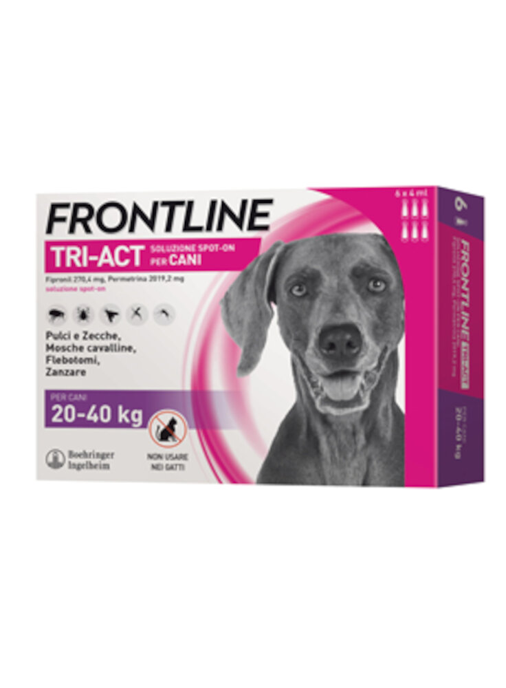 FRONTLINE TRI-ACT Spot-on Cani Grandi Tg.L 20-40Kg 6pip