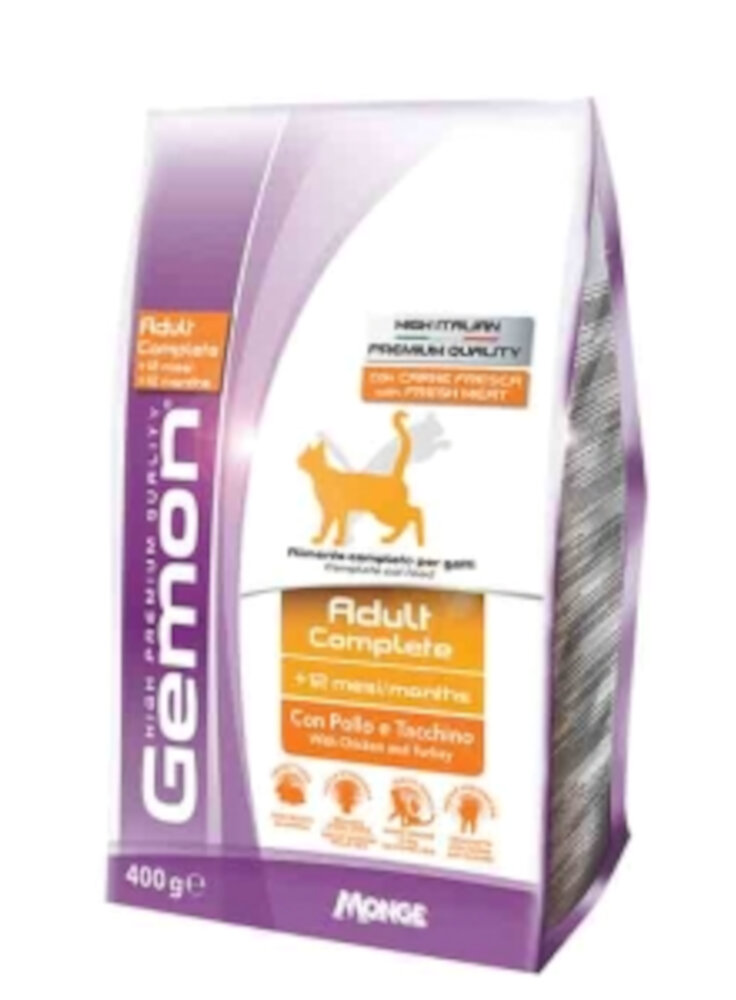 gemon-adult-complete-con-pollo-e-tacchino-400g-gatto