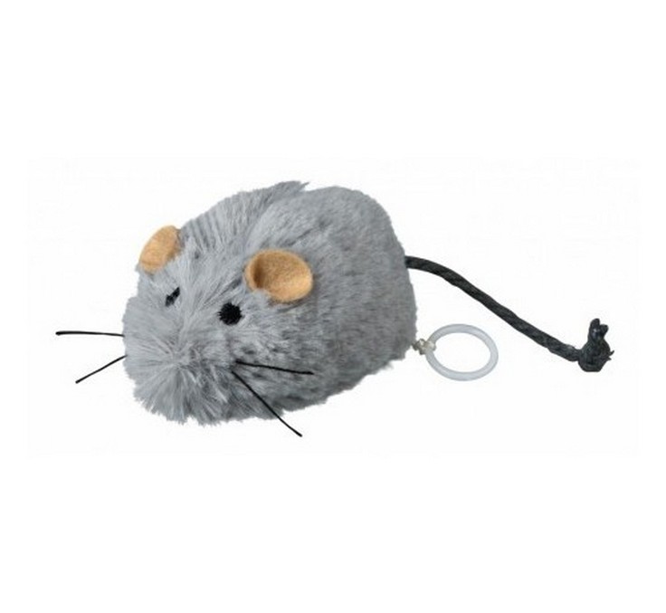 Gioco TOPOLINO SALTERINO con CARICA in PELUCHE 8cm