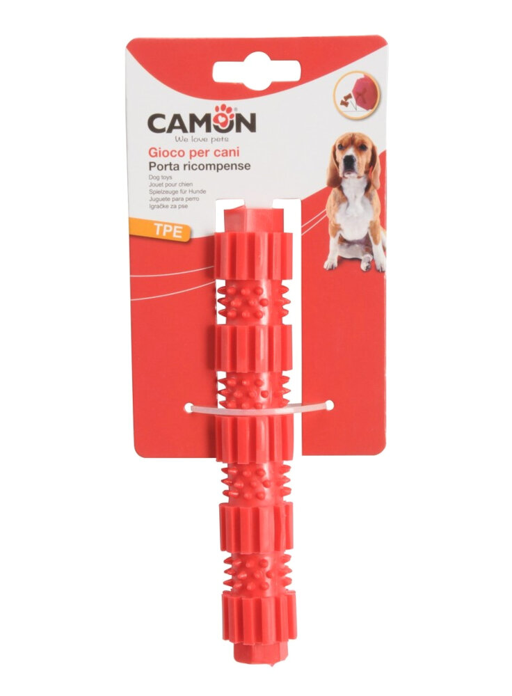 Gioco cane CILINDRO in TPE porta ricompense 23cm (AD0438)