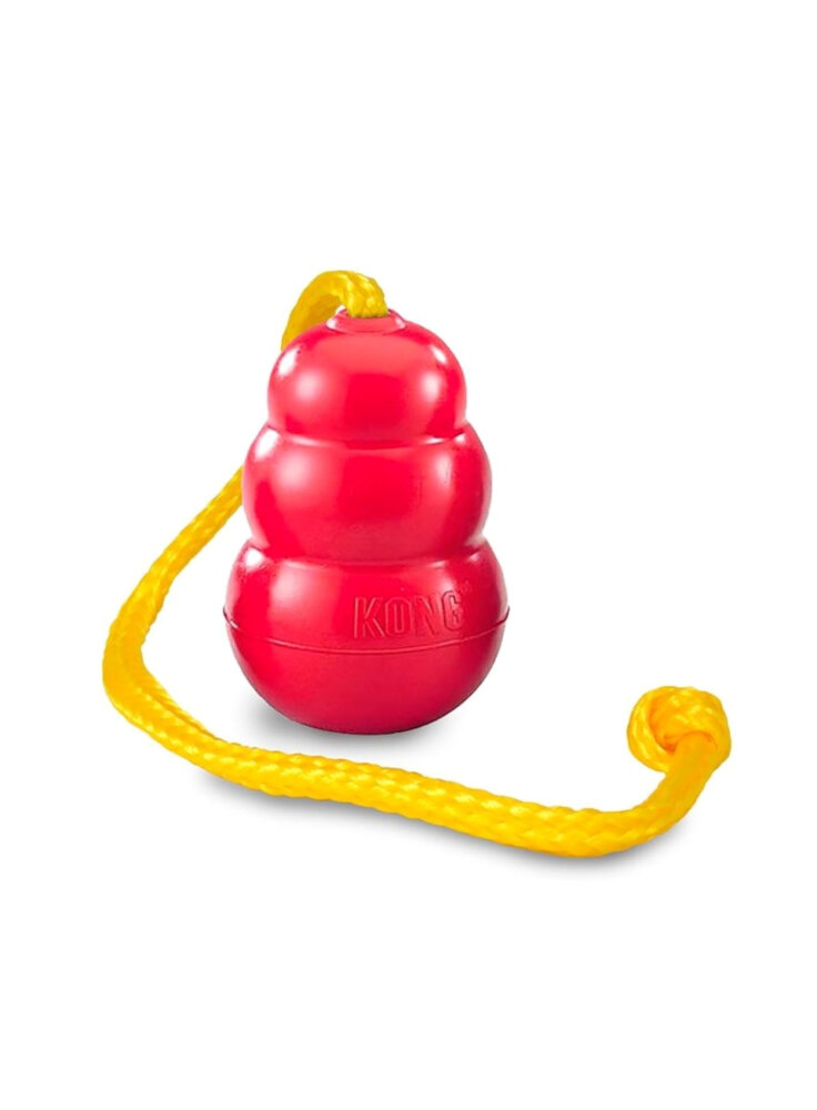 KONG Classic Gioco Cane con corda L 10 cm - IN ESAURIM.