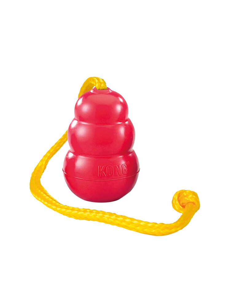 KONG Classic Gioco Cane con corda tg. M 9 cm - in esaurim.