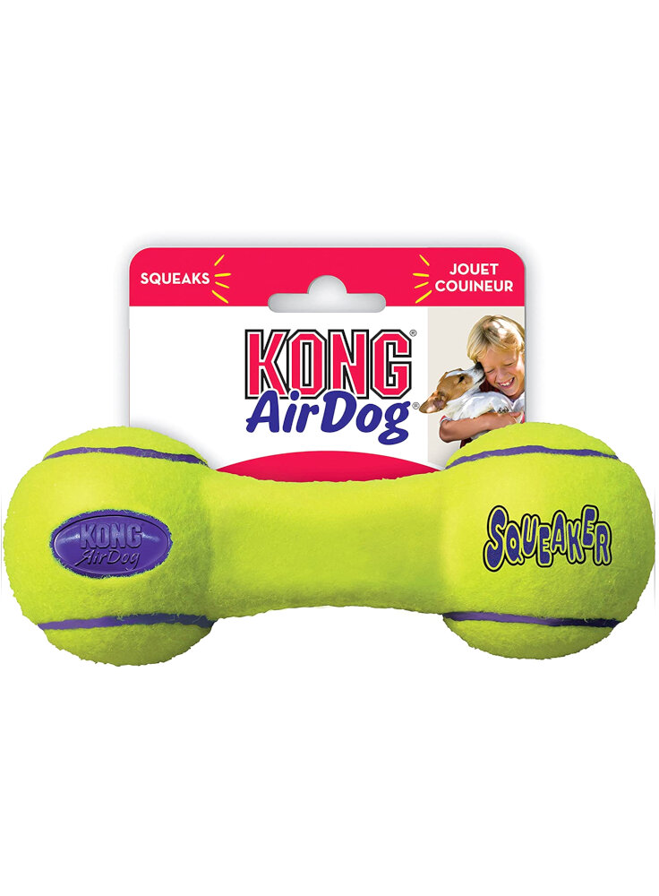 KONG Small Air Squeaker Dumbbell - Riportino 13cm