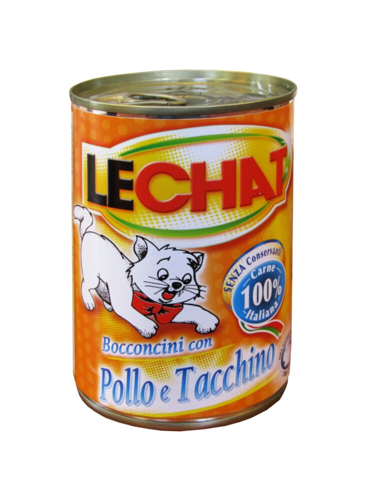 LECHAT bocconcini pollo e tacchino 400g - gatto