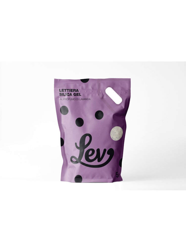 LETTIERA LEV SILICA GEL LAVANDA - Sacchetto 5 Lt