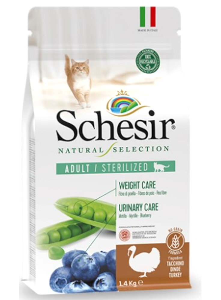 Schesir Cat Natural Selection Sterilised Tacchino