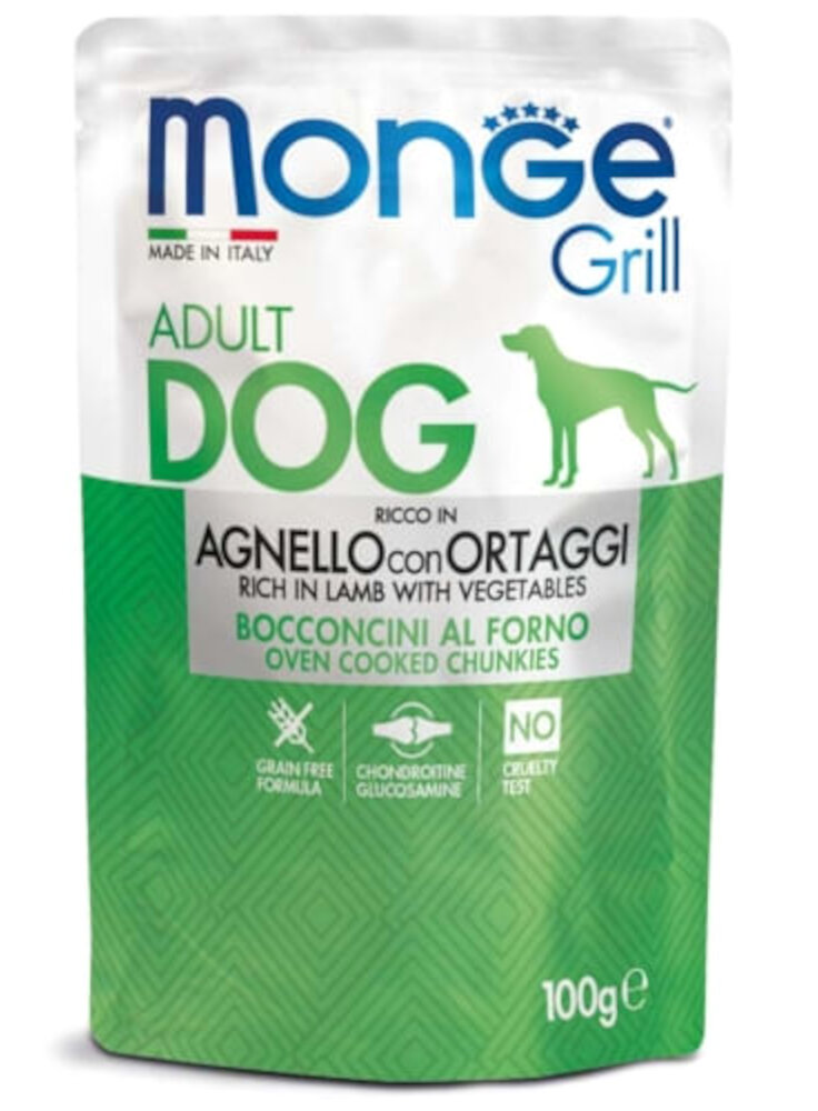 Monge GRILL Agnello e Verdure 100g bustina - cane