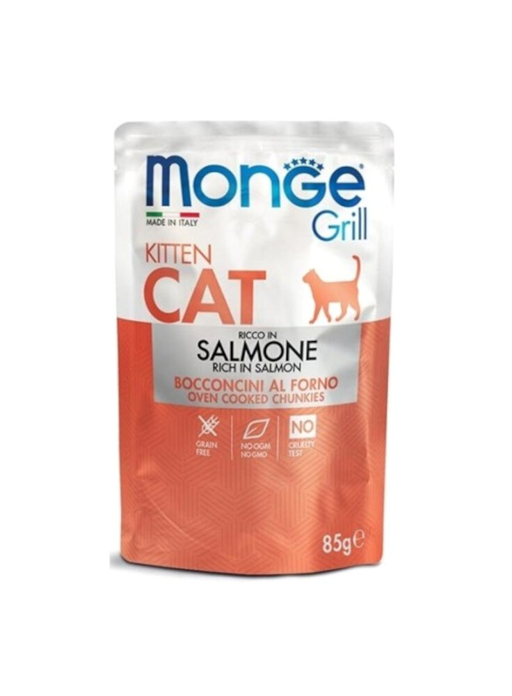 Monge GRILL Kitten SALMONE 85g busta - gatto