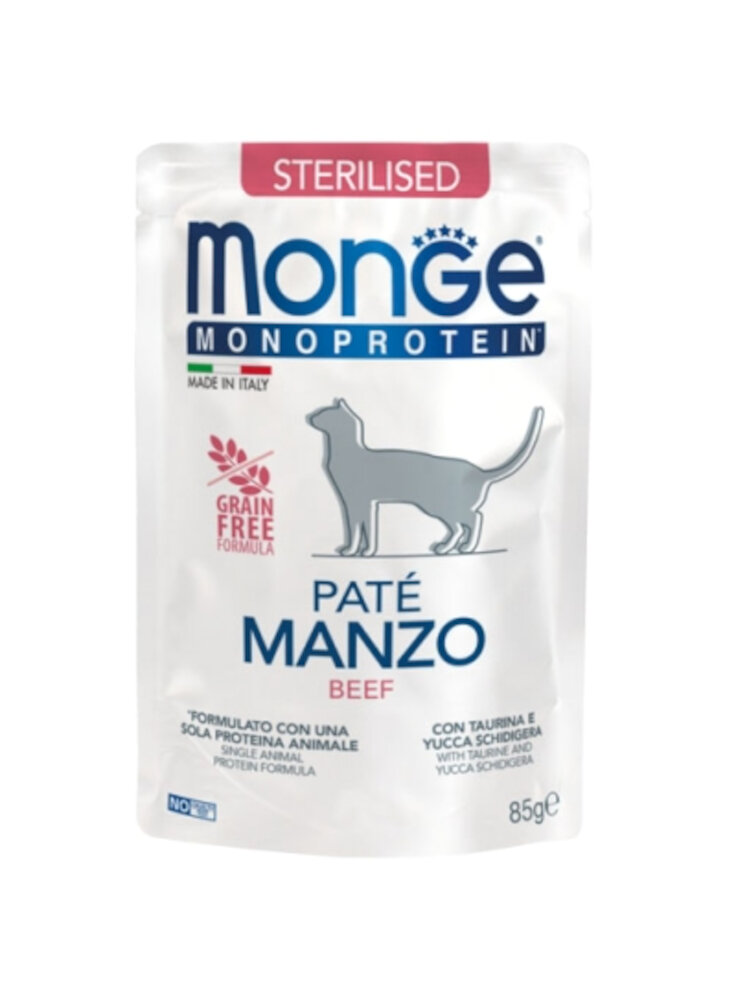 Monge Monoprotein Sterilised paté bustina 85g - gatto