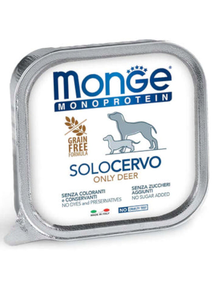 monge-solo-cervo-monoproteico-150g-vaschetta-cane