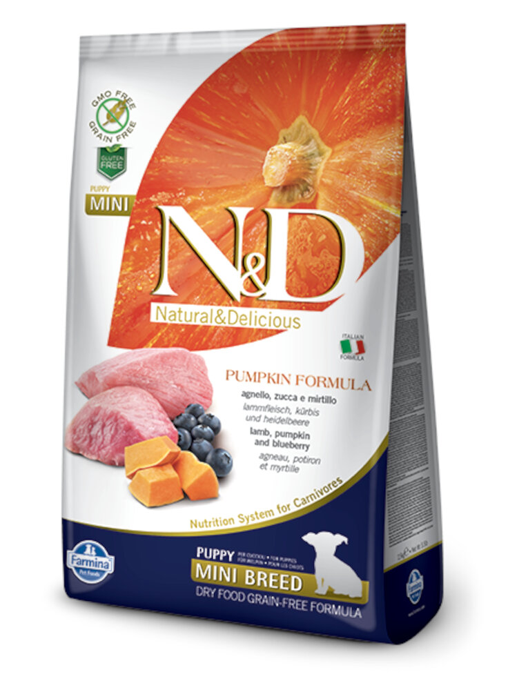 N&D FA Pumpkin Canine - Zucca & Agnello & Mirtillo Puppy Mini