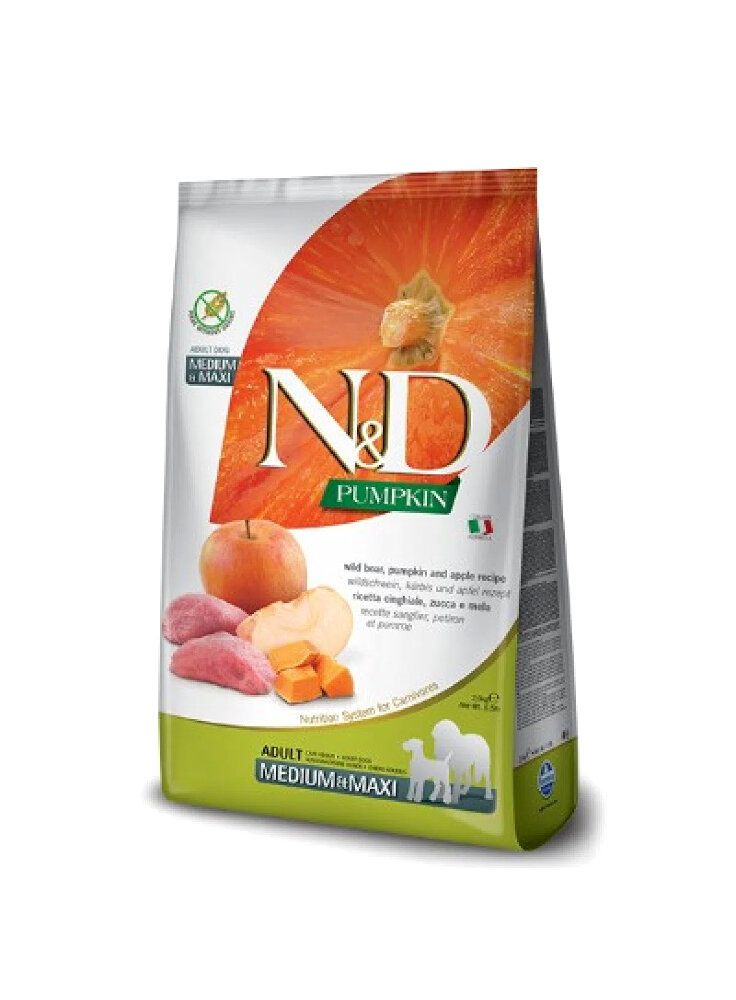n-d-fa-pumpkin-canine-zucca-cinghiale-mela-adult-medium-maxi-2-5kg