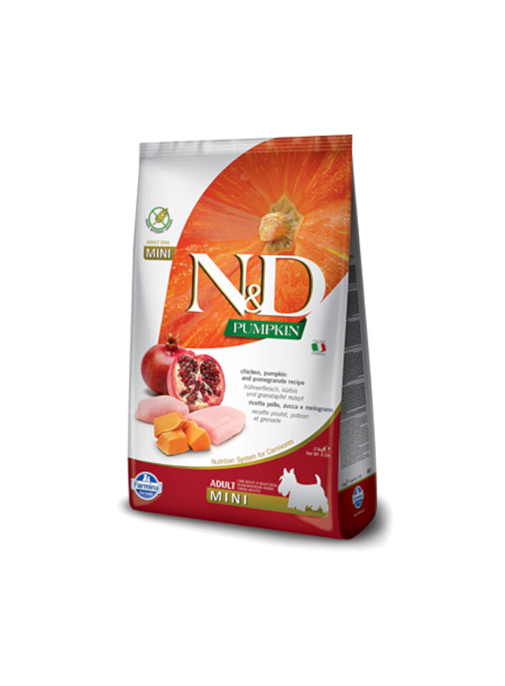 N&D FA Pumpkin Canine - Zucca & Pollo & Melograno Adult Mini